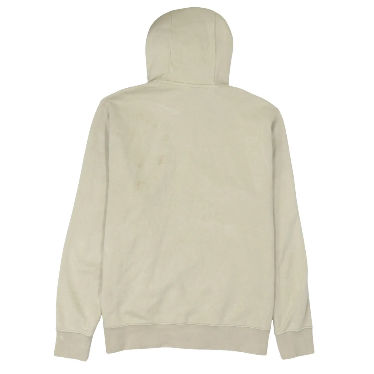 Nike Beige Cream Hoodie Women's Large Printed Swoosh Logo Front Pocket Pullover Sweatshirt sold by Vintage Club product image thumbnail 2