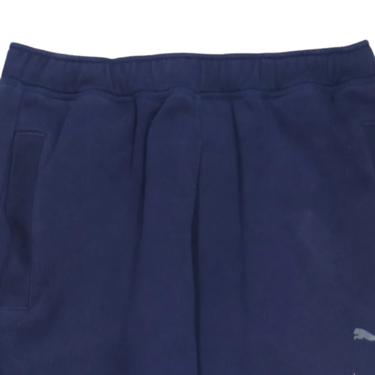 Puma Navy Blue Joggers Men’s Medium Embroidered Logo Elasticated Waist Cuffed Sweatpants sold by Vintage Club product image thumbnail 3