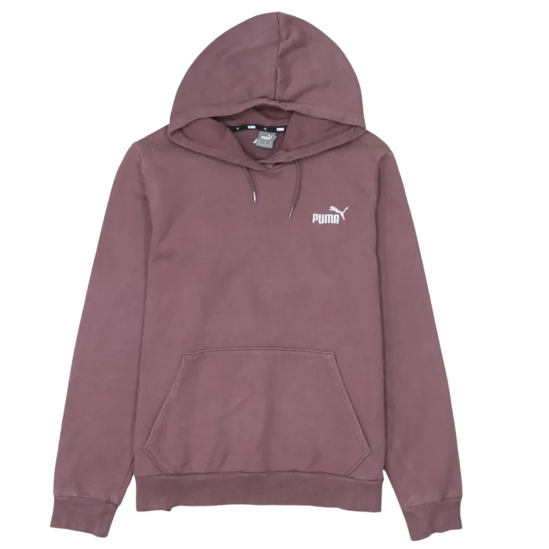 Puma Mauve Hoodie Women’s XLarge Printed Chest Logo Drawstring Hood Front Pocket Sweatshirt made by Puma