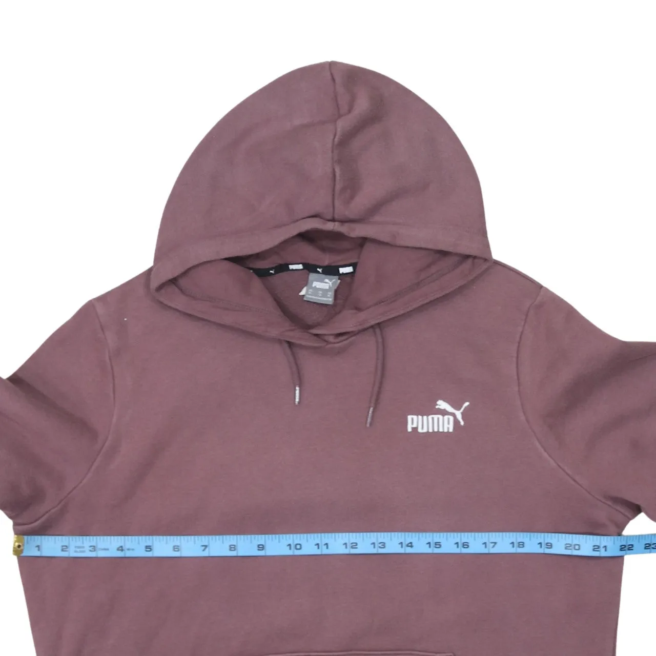 Puma Mauve Hoodie Women’s XLarge Printed Chest Logo Drawstring Hood Front Pocket Sweatshirt sold by Vintage Club product image thumbnail 5