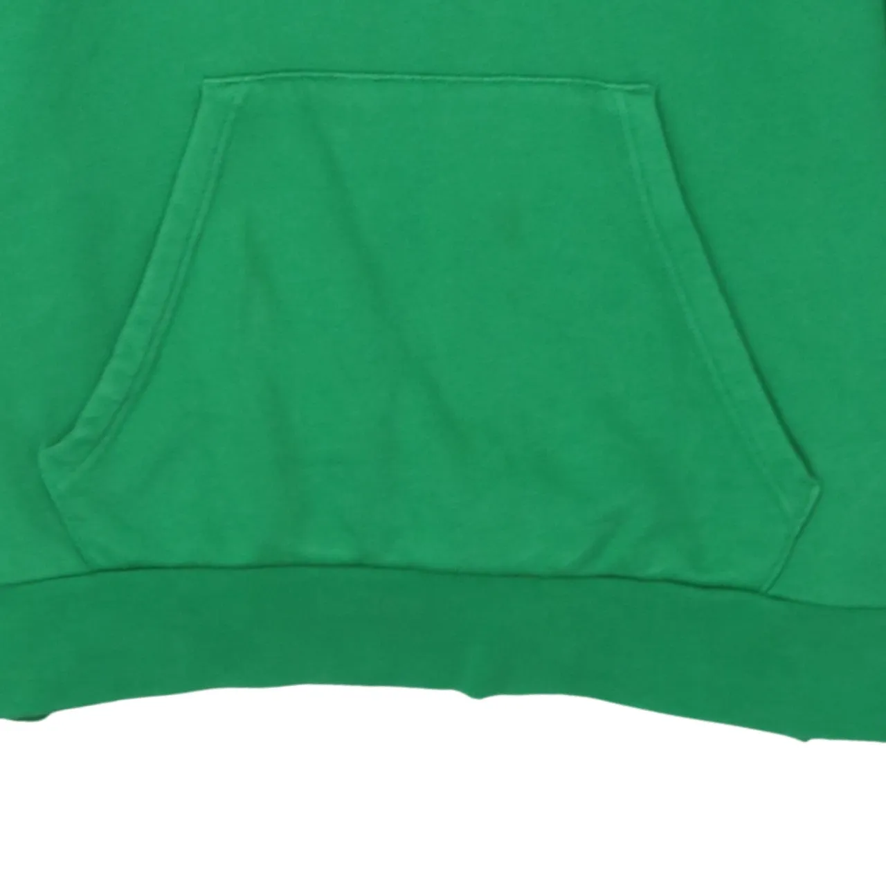 Adidas Green Hoodie Women’s Medium Trefoil Printed Logo Front Pocket Pullover Sweatshirt sold by Vintage Club product image thumbnail 4