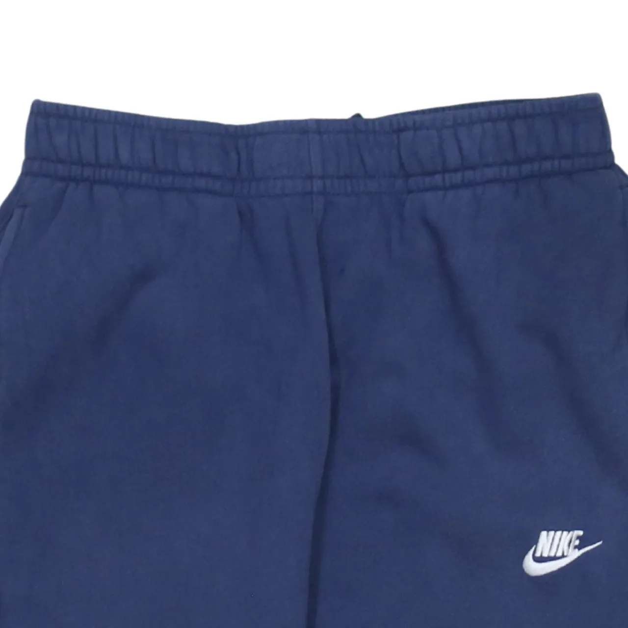 Nike Navy Blue Joggers Men's Small Embroidered Swoosh Elastic Waist Cuffed Sweatpants sold by Vintage Club product image thumbnail 3