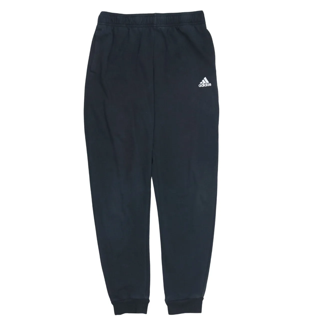 Adidas Black Joggers Women’s Large Embroidered Logo Elastic Waist Cuffed Sweatpants sold by Vintage Club