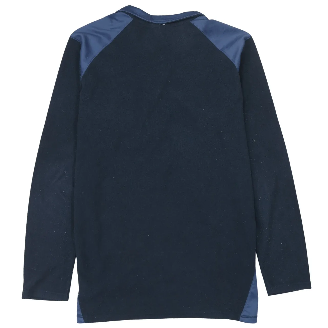 Columbia Navy Blue Fleece Jumper Women’s Large Quarter Zip Embroidered Logos Pullover Top sold by Vintage Club product image thumbnail 2