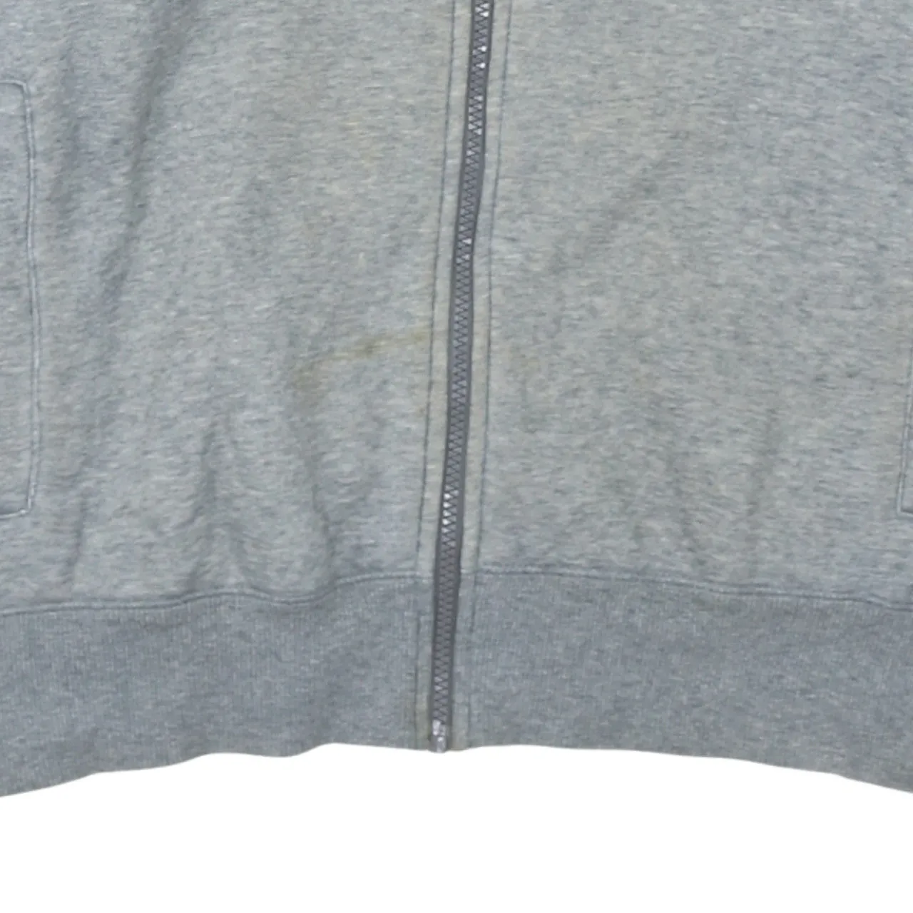 Puma Grey Full Zip Hoodie Men's XLarge Embroidered Logo Split Pockets Ribbed Hem Sweatshirt sold by Vintage Club product image thumbnail 4
