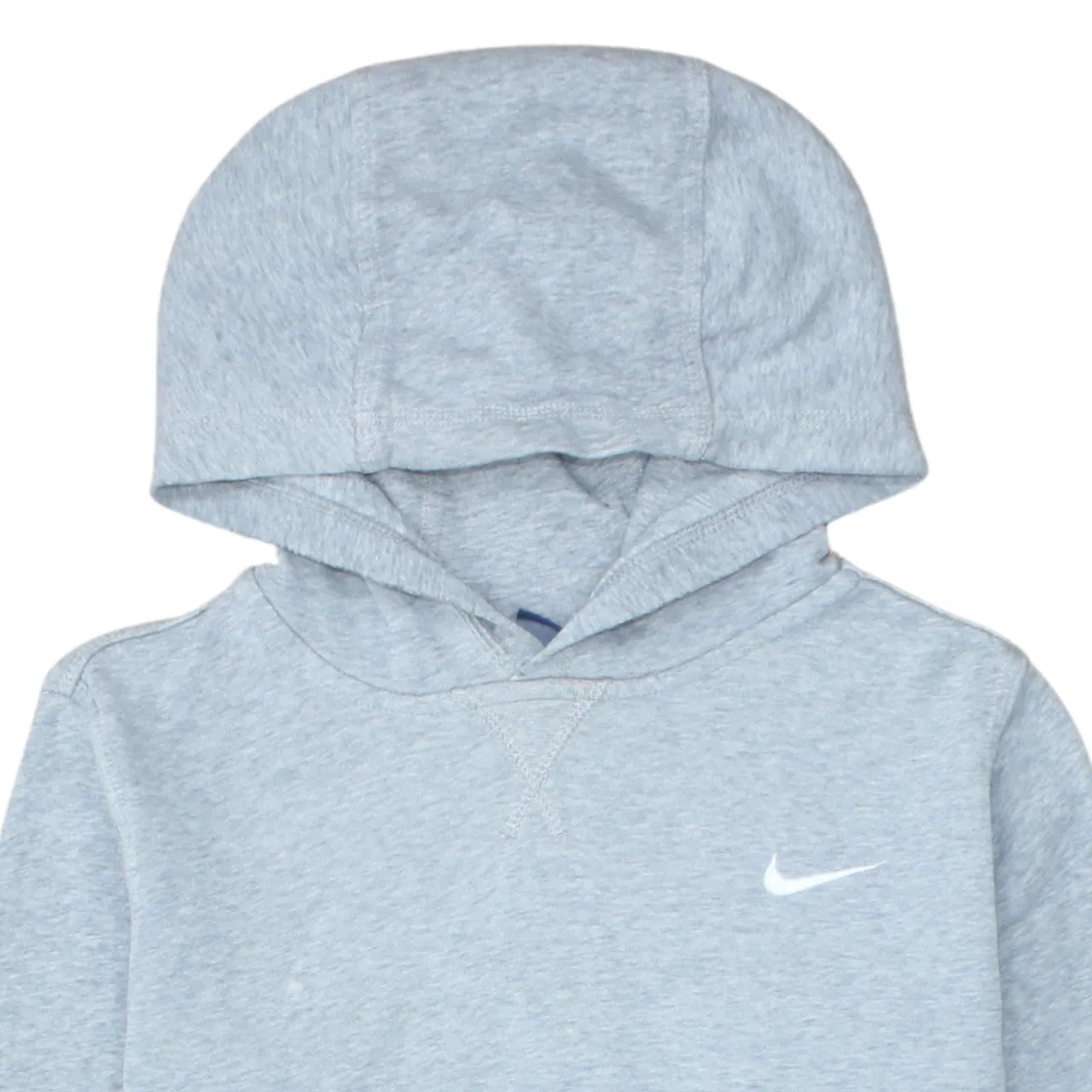 Nike Light Grey Hoodie Women’s XLarge Embroidered Swoosh Front Pocket Pullover Sweatshirt sold by Vintage Club product image thumbnail 3