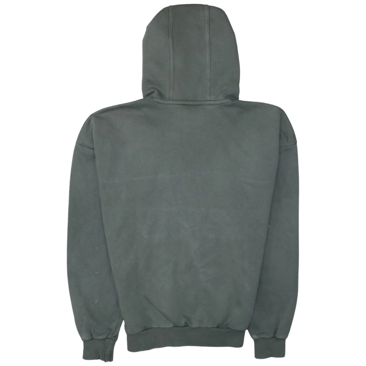 Adidas Dark Green Hoodie Men's Small Embroidered Trefoil Logo Front Pocket Pullover Sweatshirt sold by Vintage Club product image thumbnail 2