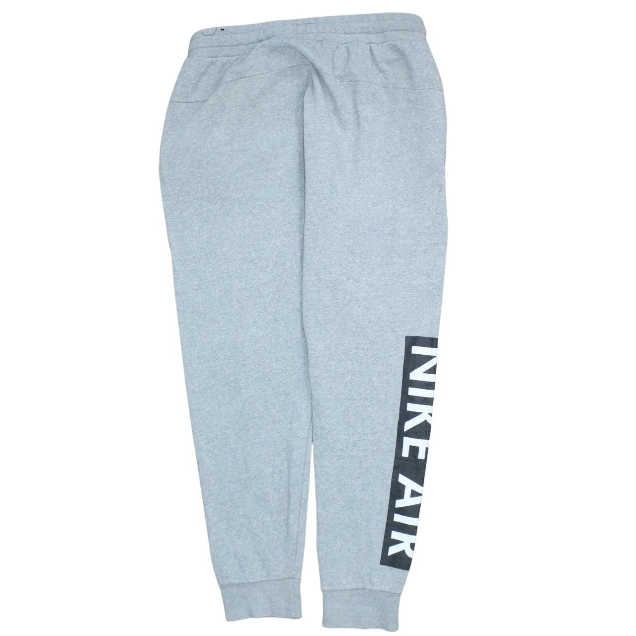Nike Grey Joggers Sweatpants Men's Large Nike Air Logo Printed Leg Cuffed Loungewear sold by Vintage Club product image thumbnail 2