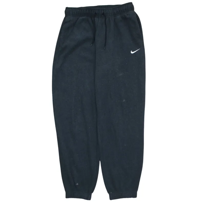 Nike Black Joggers Men's Small Embroidered Swoosh Elasticated Waist Cuffed Sweatpants sold by Vintage Club
