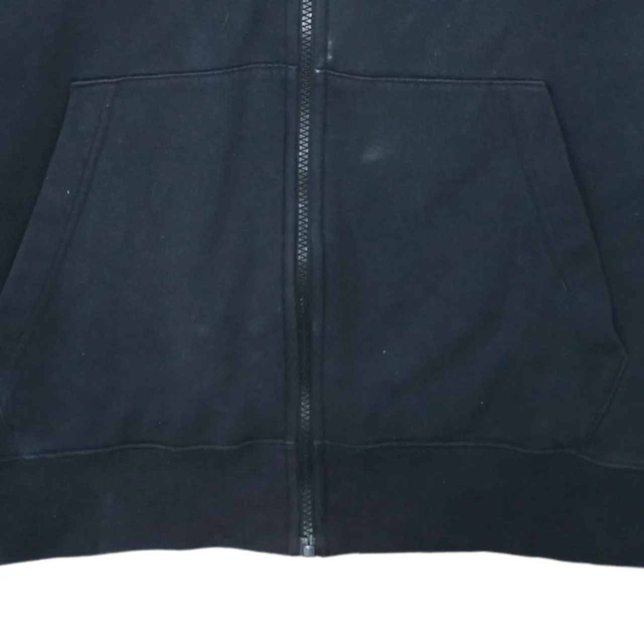 Nike Black Full Zip Hoodie Men's XLarge Embroidered Swoosh Split Pocket Sweatshirt sold by Vintage Club product image thumbnail 4