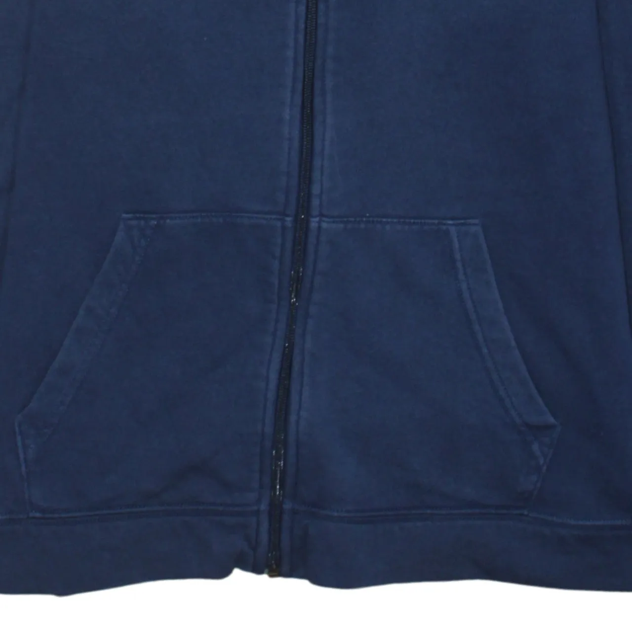 Nike Navy Blue Full Zip Hoodie Women’s XLarge Embroidered Swoosh Split Pockets Fleece Sweatshirt sold by Vintage Club product image thumbnail 4