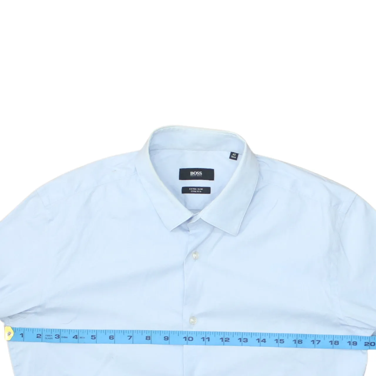 HUGO BOSS Light Blue Shirt Men's Large Long Sleeve Button Up Smart Casual Top sold by Vintage Club product image thumbnail 5