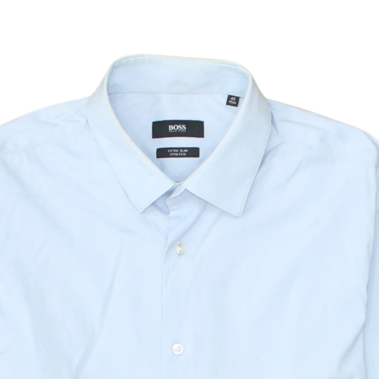 HUGO BOSS Light Blue Shirt Men's Large Long Sleeve Button Up Smart Casual Top sold by Vintage Club product image thumbnail 3