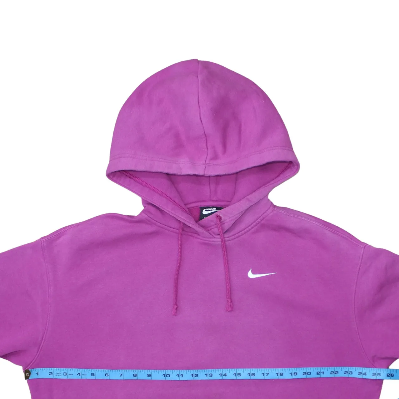 Nike Pink Purple Hoodie Men's Medium Embroidered Swoosh Drawstring Pullover Sweatshirt sold by Vintage Club product image thumbnail 5