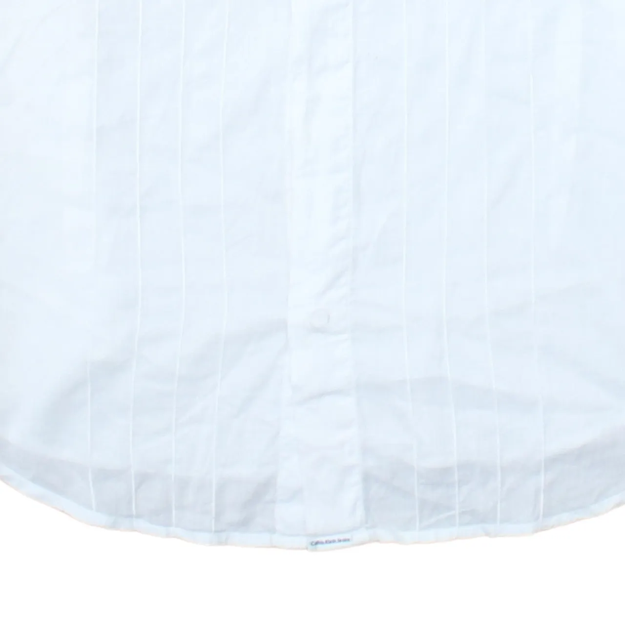 Calvin Klein White Long Sleeve Shirt Men's Large Pleated Front Smart Casual sold by Vintage Club product image thumbnail 4