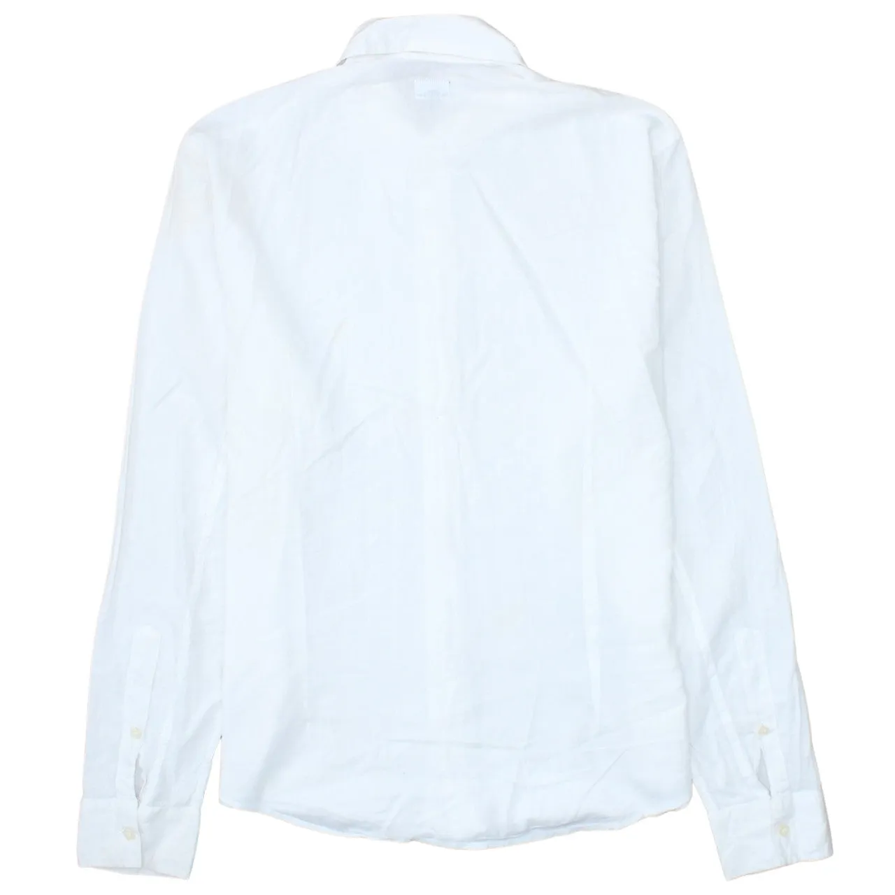 Calvin Klein White Long Sleeve Shirt Men's Large Pleated Front Smart Casual sold by Vintage Club product image thumbnail 2