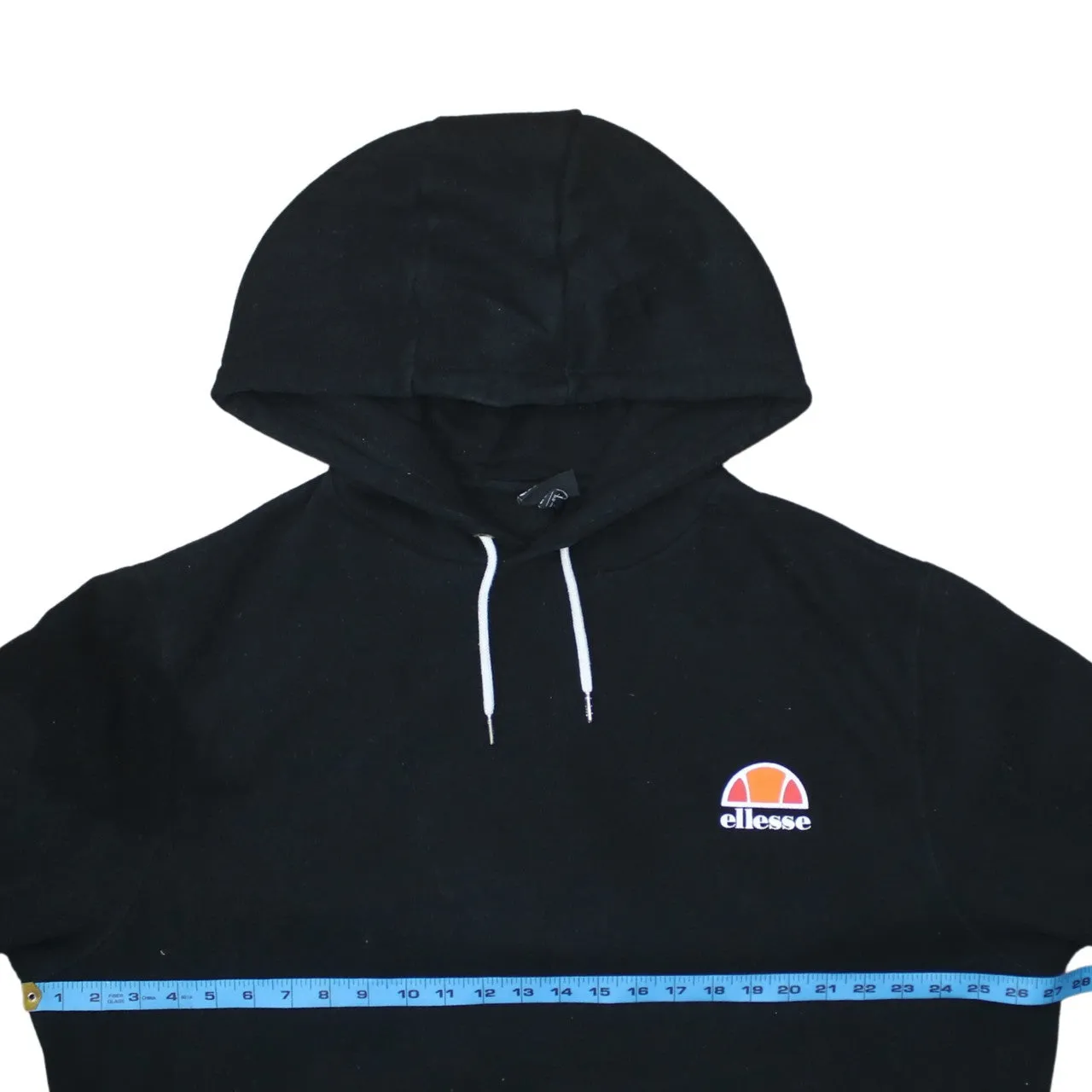 Ellesse Black Hoodie Women’s 4XL Embroidered Chest Logo Drawstring Hood Front Pocket Sweatshirt sold by Vintage Club product image thumbnail 5