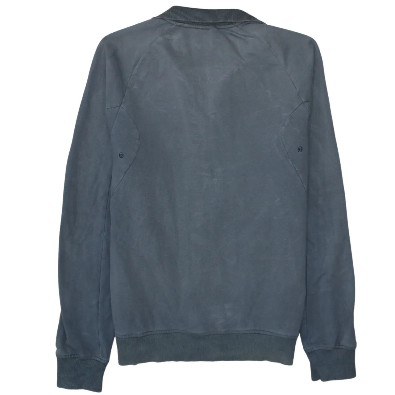 Adidas Dark Grey Jacket Men's Small Full Zip Embroidered Logo Zip Pockets Track Top sold by Vintage Club product image thumbnail 2