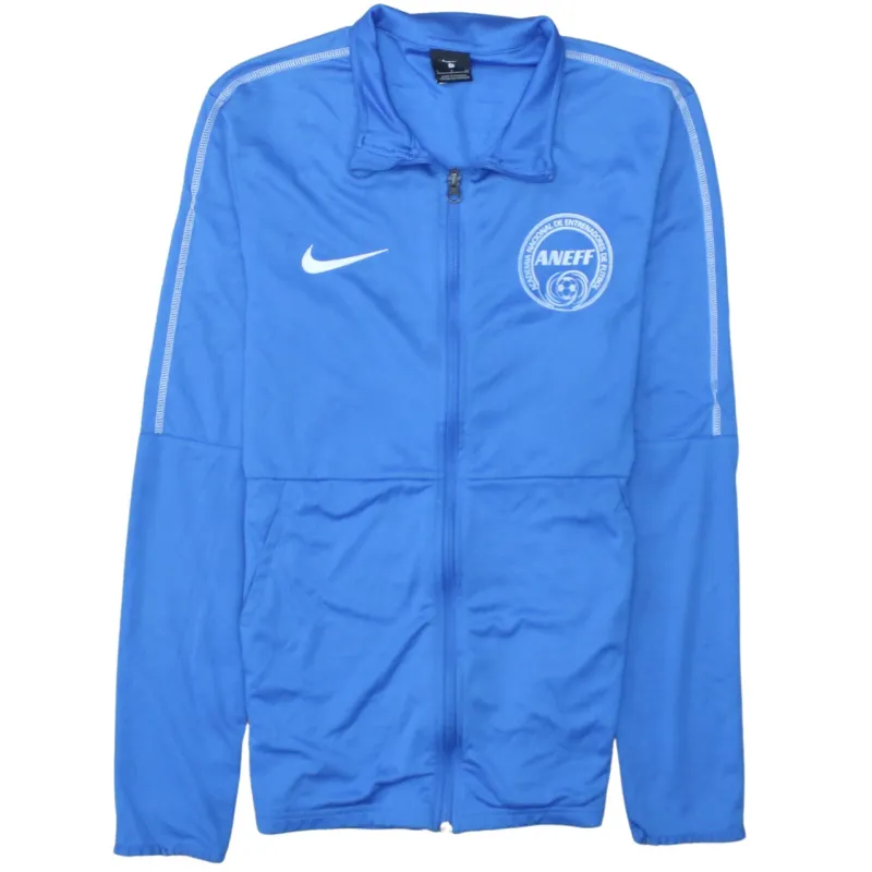 Nike Blue Track Jacket Women’s Small Printed ANEFF Logo Zip Front Training Top sold by Vintage Club