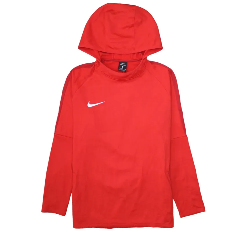 Nike Red Hoodie Women’s Large Printed Swoosh Lightweight Pullover Training Top sold by Vintage Club