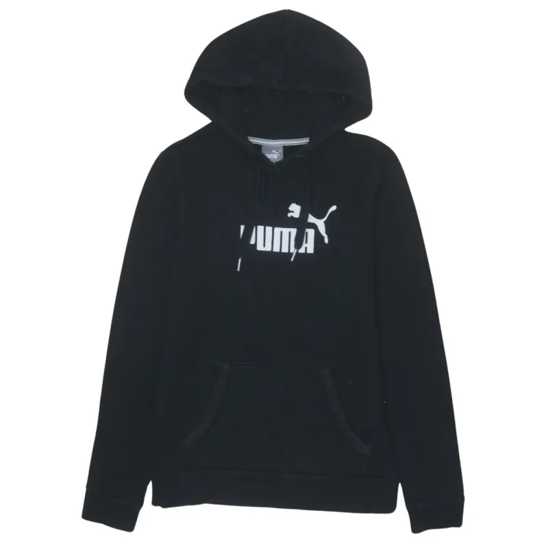 Puma Women's Vintage 90s Black Spellout Hoodie Medium Pullover Retro sold by Vintage Club