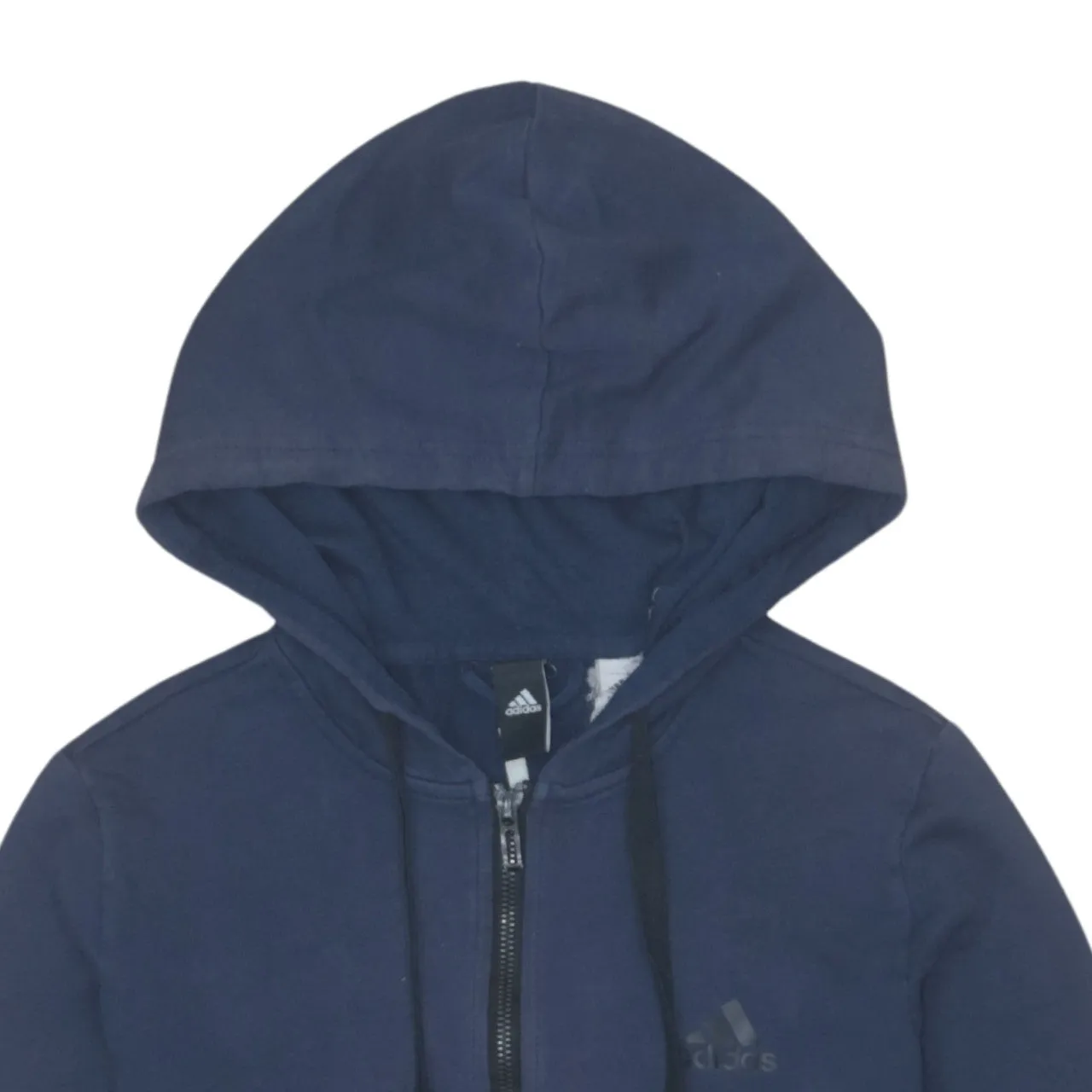 Adidas Women's 90's Vintage Navy Zip Hoodie Medium Sportswear sold by Vintage Club product image thumbnail 3