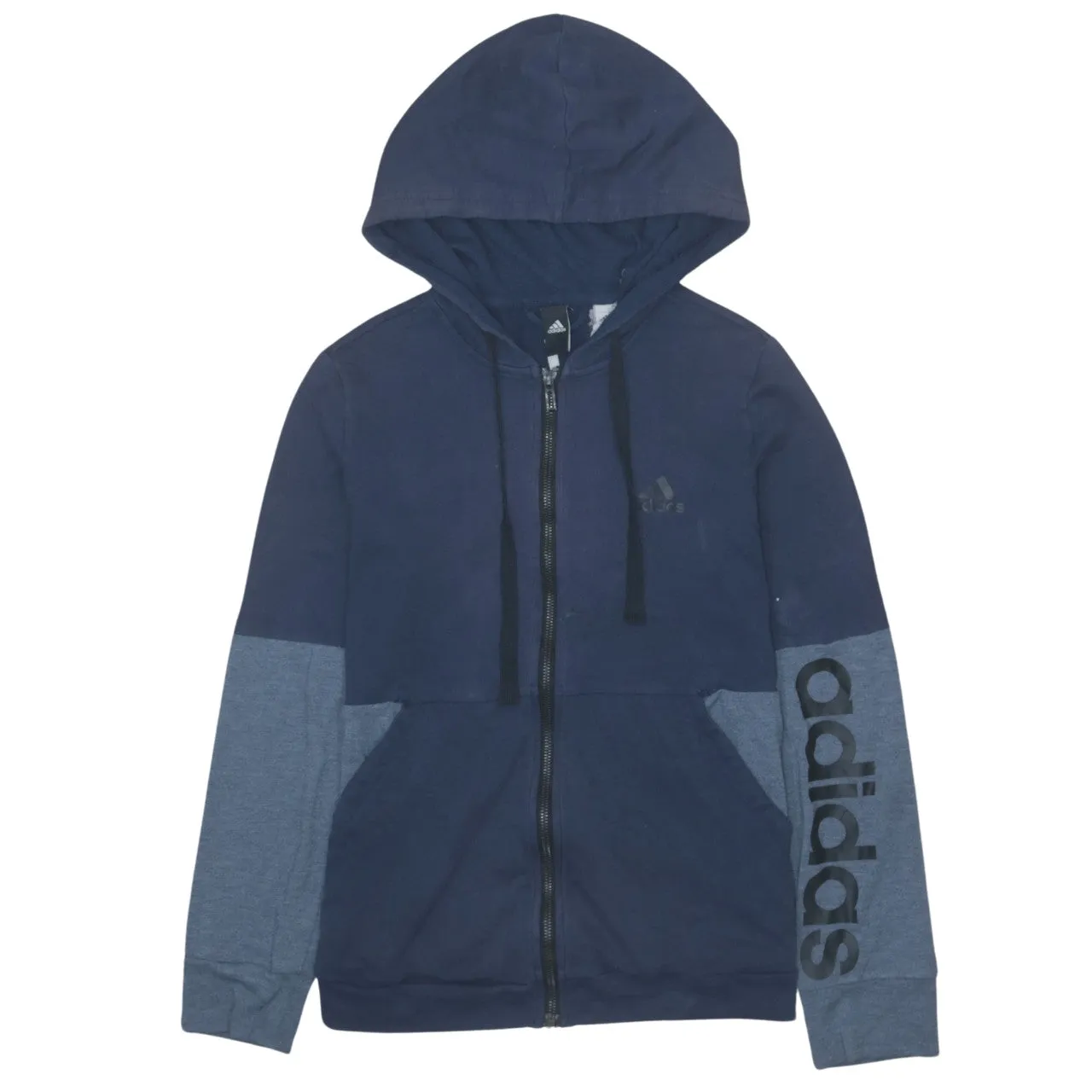 Adidas Women's 90's Vintage Navy Zip Hoodie Medium Sportswear sold by Vintage Club