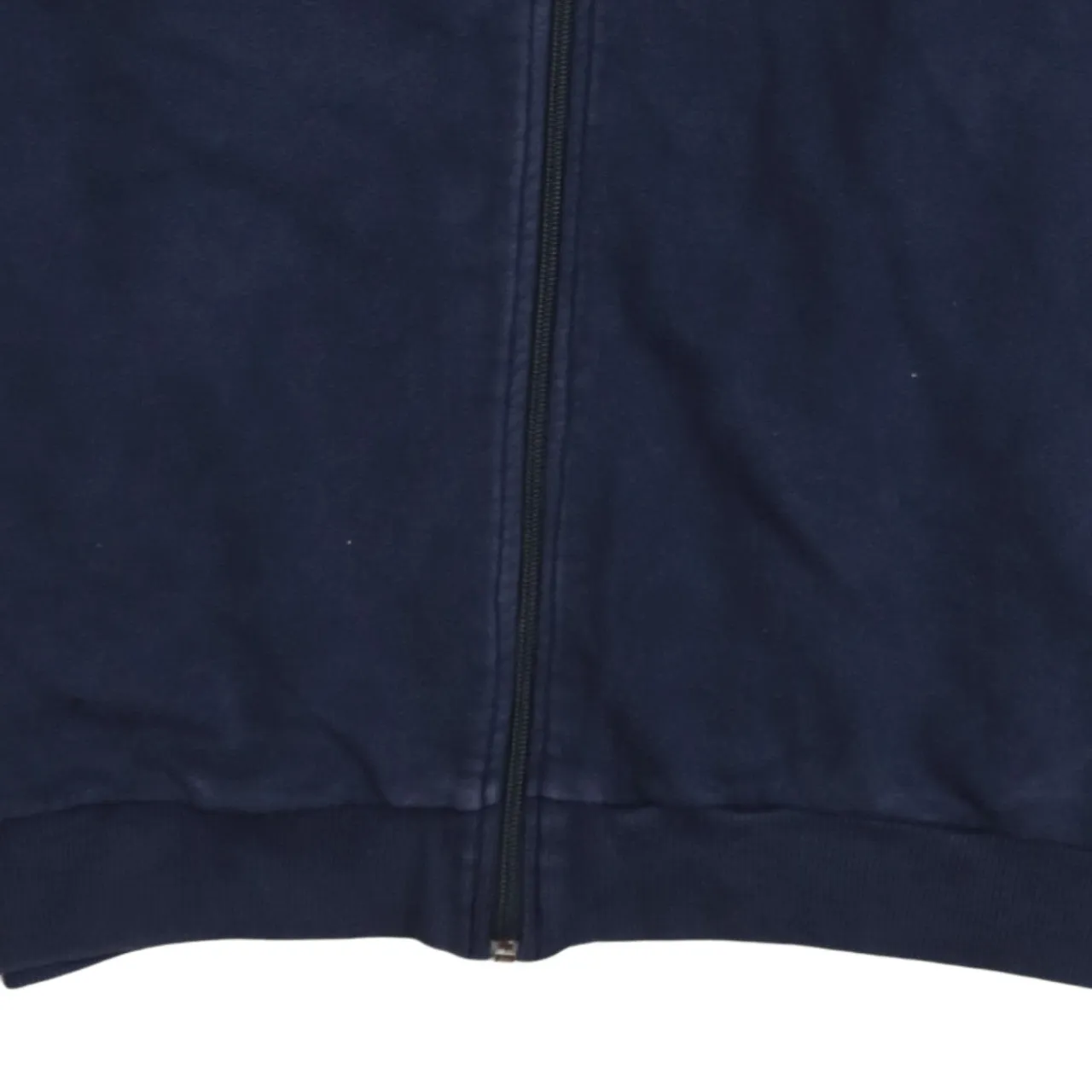 Timberland Navy Blue Full Zip Sweatshirt Men's XLarge Embroidered Logos Ribbed Hem Jacket Top sold by Vintage Club product image thumbnail 4