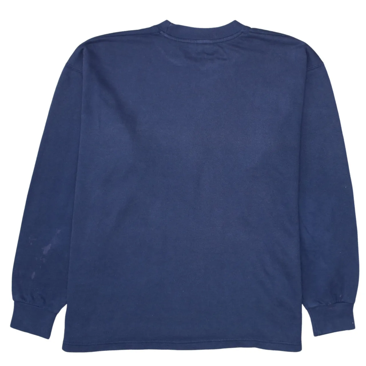 Nike Navy Blue Sweatshirt Men's XLarge Embroidered Swoosh Logo Crewneck Pullover Top sold by Vintage Club product image thumbnail 2