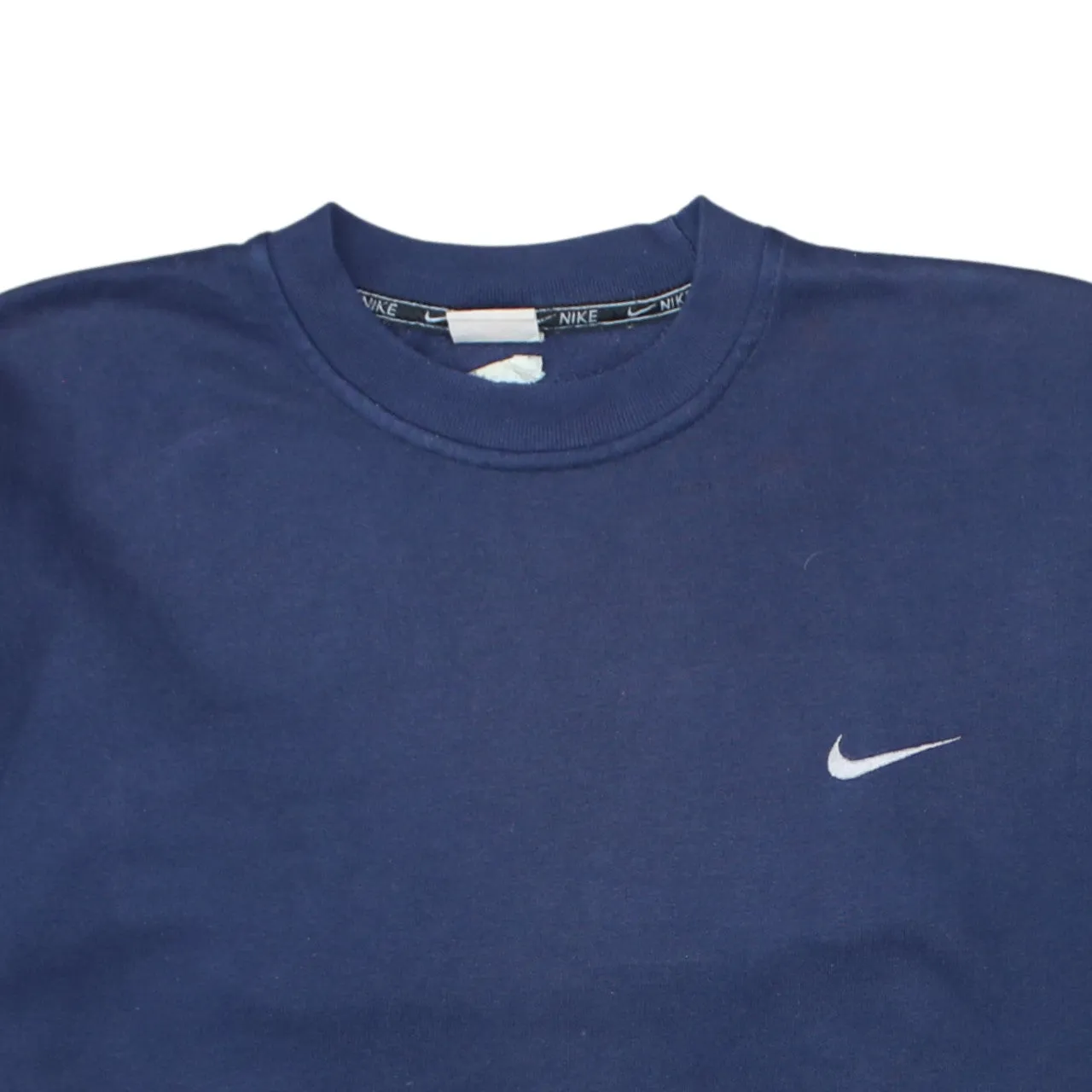 Nike Navy Blue Sweatshirt Men's XLarge Embroidered Swoosh Logo Crewneck Pullover Top sold by Vintage Club product image thumbnail 3