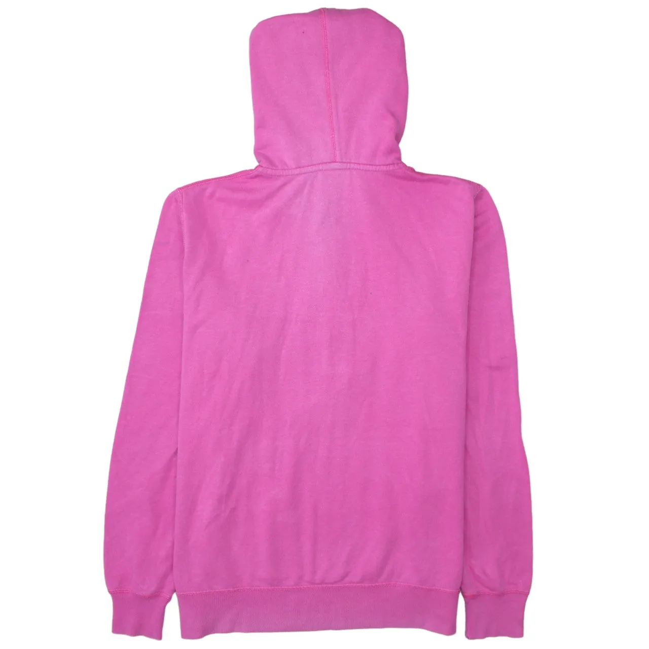 Nike Pink Hoodie Women’s Large Quarter Zip Printed Swoosh Front Pocket Pullover Sweatshirt sold by Vintage Club product image thumbnail 2