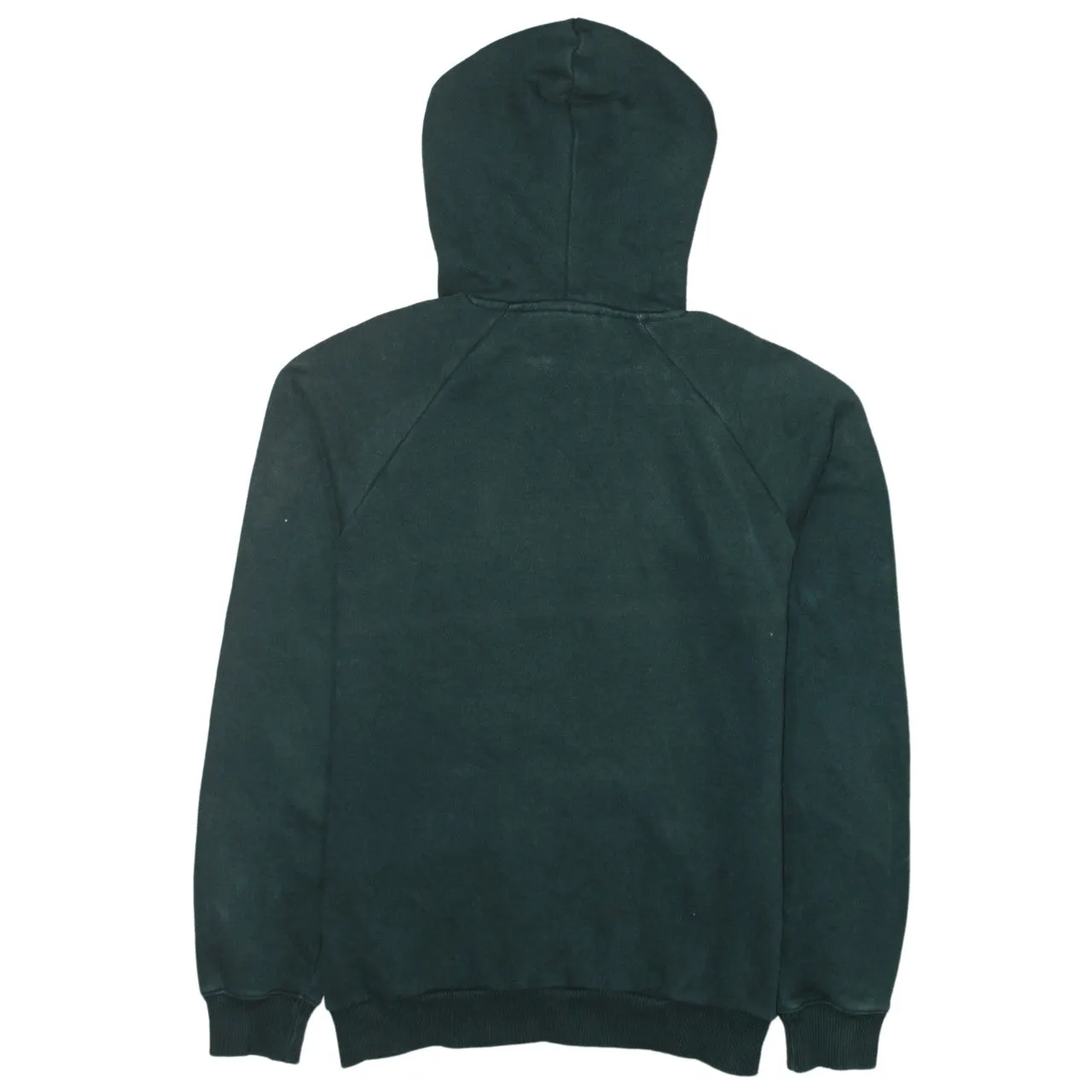 Adidas Dark Green Hoodie Men's XSmall Printed Trefoil Logo Front Pocket Pullover Sweatshirt sold by Vintage Club product image thumbnail 2