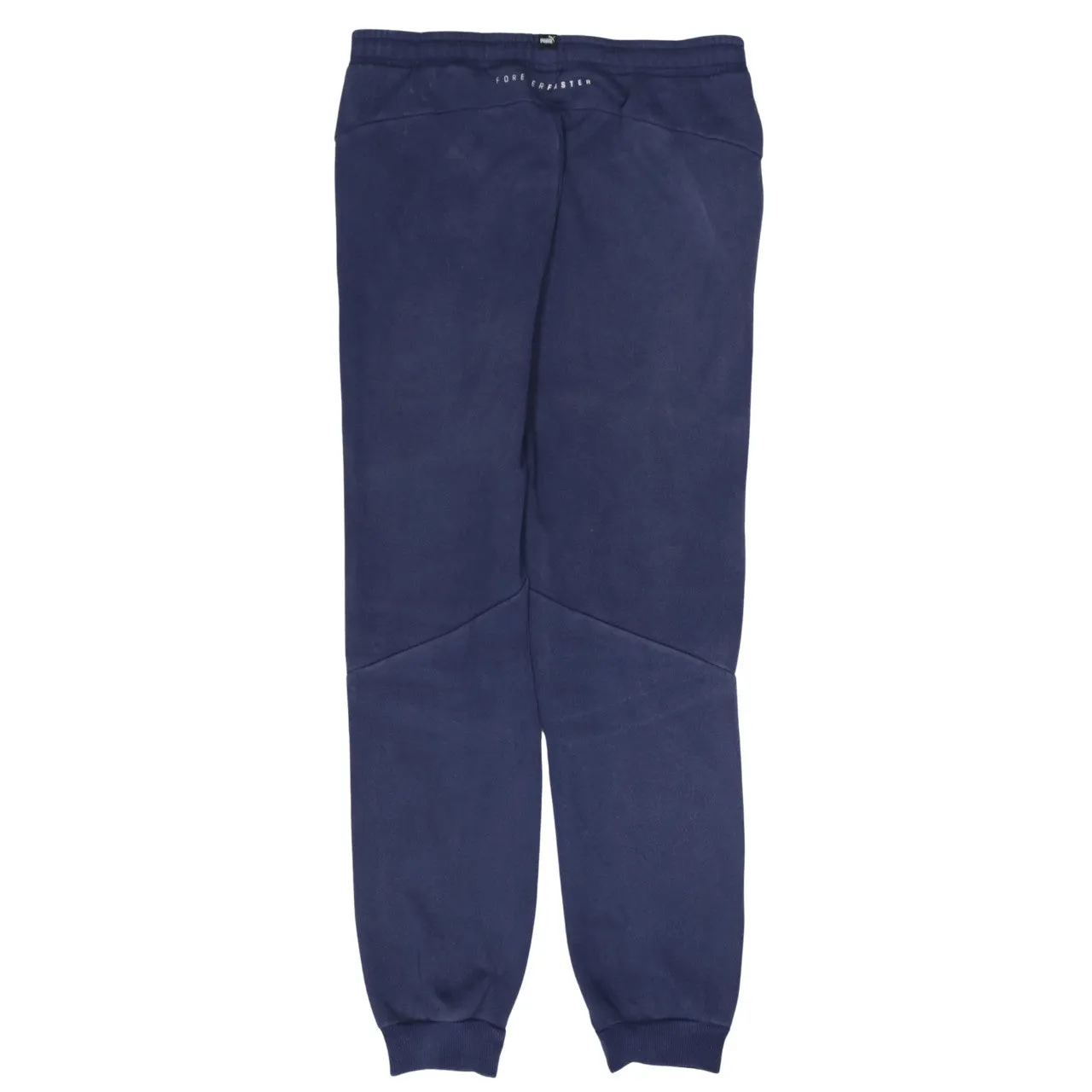 Puma Navy Blue Joggers Men’s 30 Printed Logo Panel Cuffed Fleece Sweatpants sold by Vintage Club product image thumbnail 2