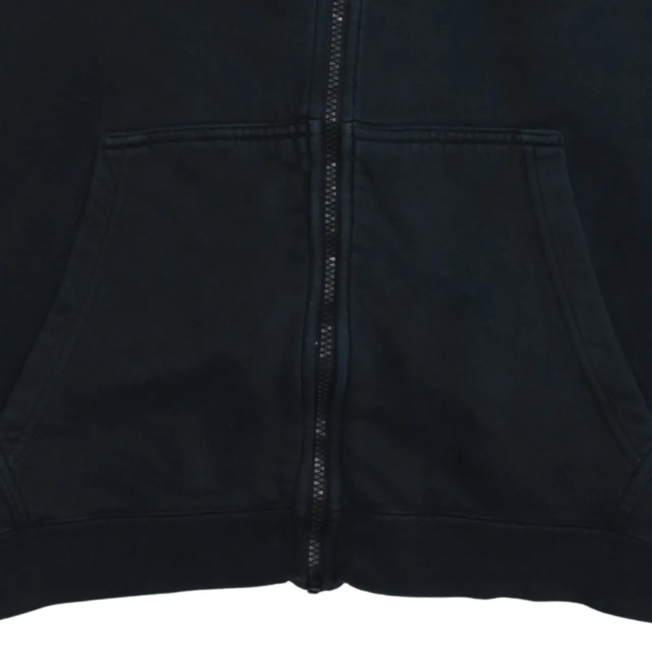 Nike Black Full Zip Hoodie Men's XLarge Embroidered Swoosh Drawstring Hood Pockets Sweatshirt sold by Vintage Club product image thumbnail 4