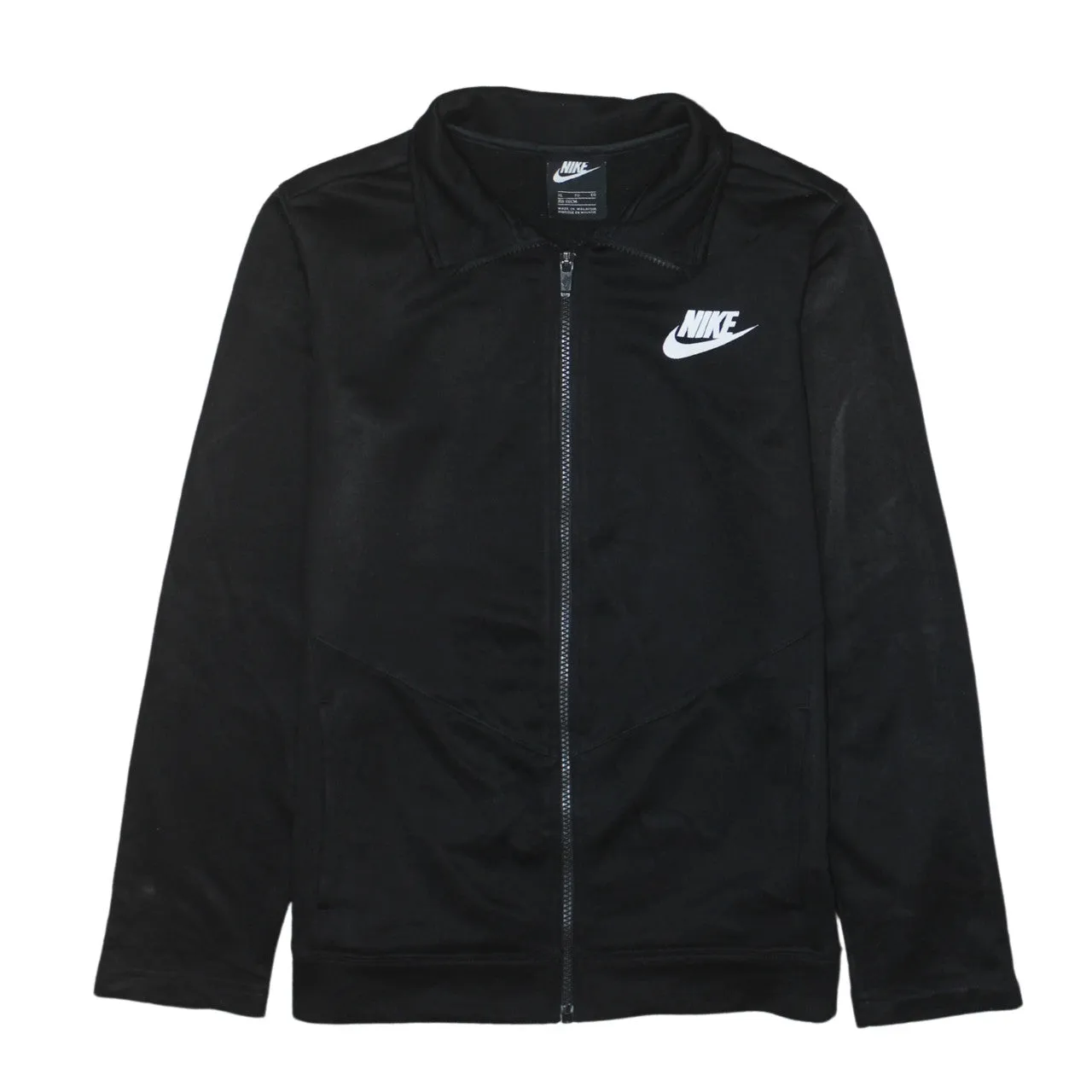 Nike Black Track Jacket Men’s XLarge Printed Chest Logo Full Zip Casual Top sold by Vintage Club