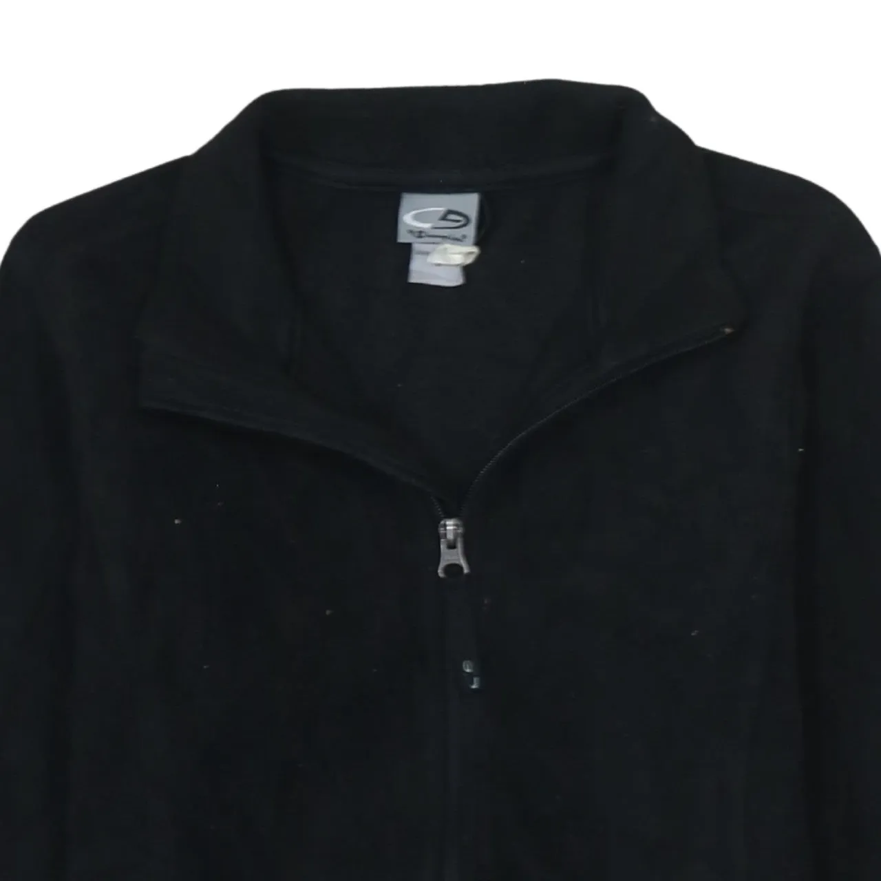 Champion Black Fleece Jacket Men’s Small Full Zip Stand Collar Zip Pockets Outerwear sold by Vintage Club product image thumbnail 3