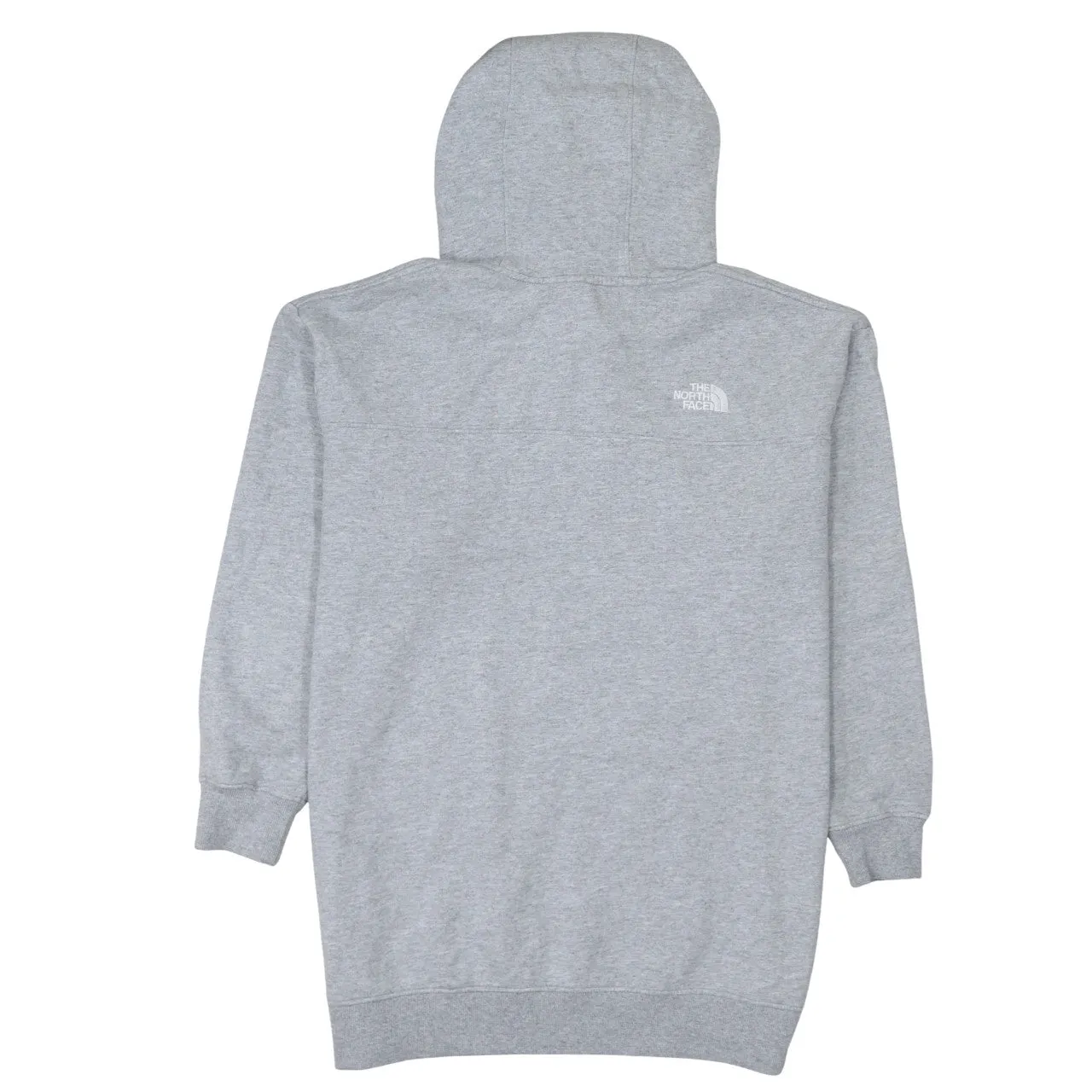 The North Face Grey Hoodie Women’s XLarge Embroidered Chest Logo Branded Hood Pullover Sweatshirt sold by Vintage Club product image thumbnail 2
