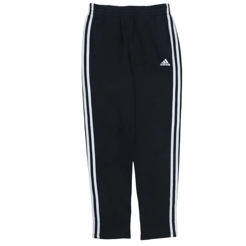 Adidas Black Track Pants Women’s Large Printed Logo Three Stripe Joggers Trousers made by Adidas