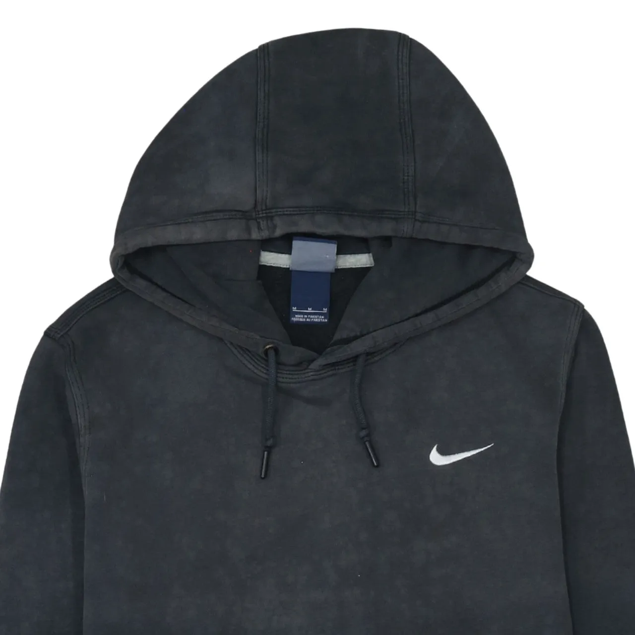 Nike Faded Black Hoodie Men’s Medium Embroidered Swoosh Front Pocket Pullover Sweatshirt sold by Vintage Club product image thumbnail 3