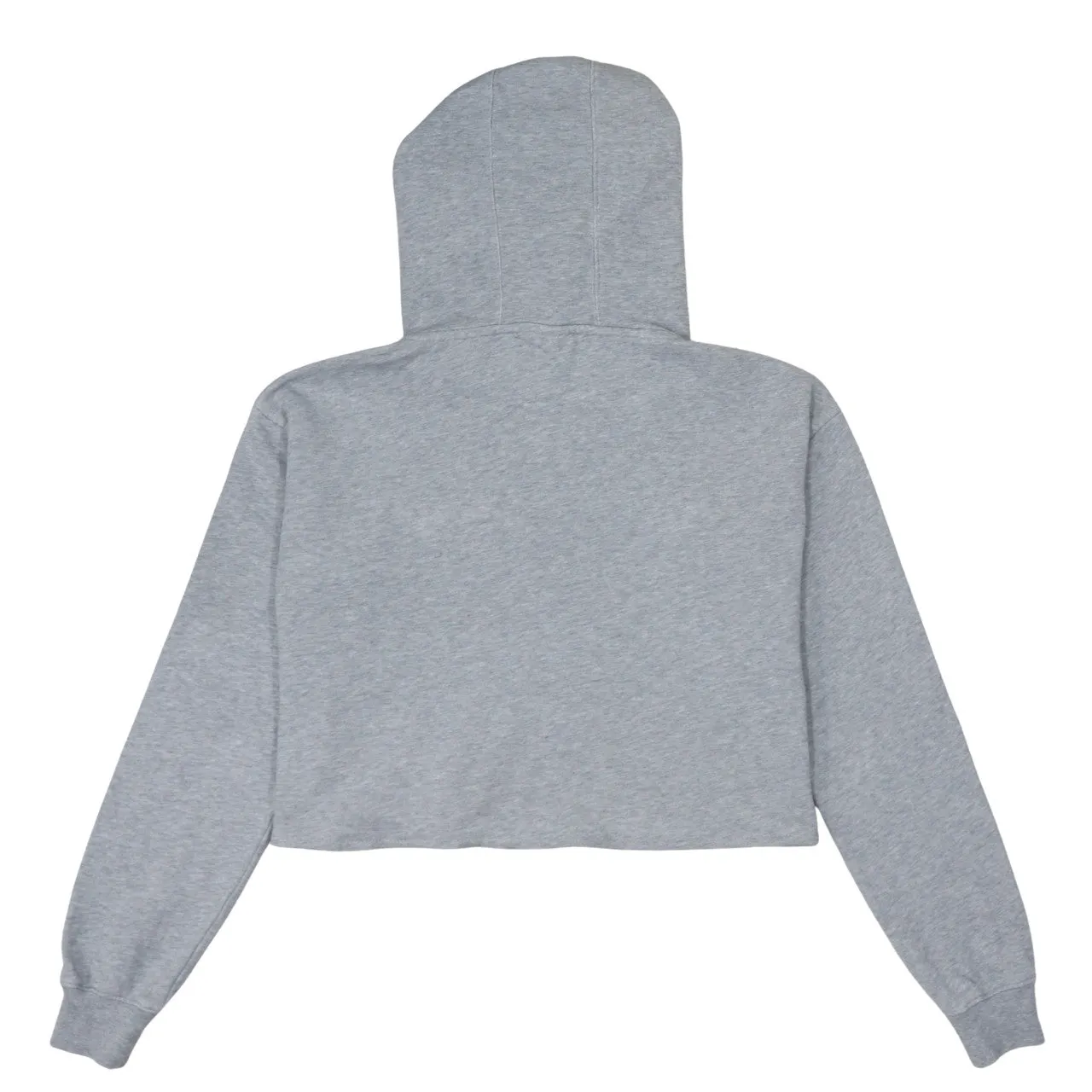 Champion Grey Hoodie Women's Small Cropped Embroidered Logo Drawstring Hood Fleece Pullover sold by Vintage Club product image thumbnail 2