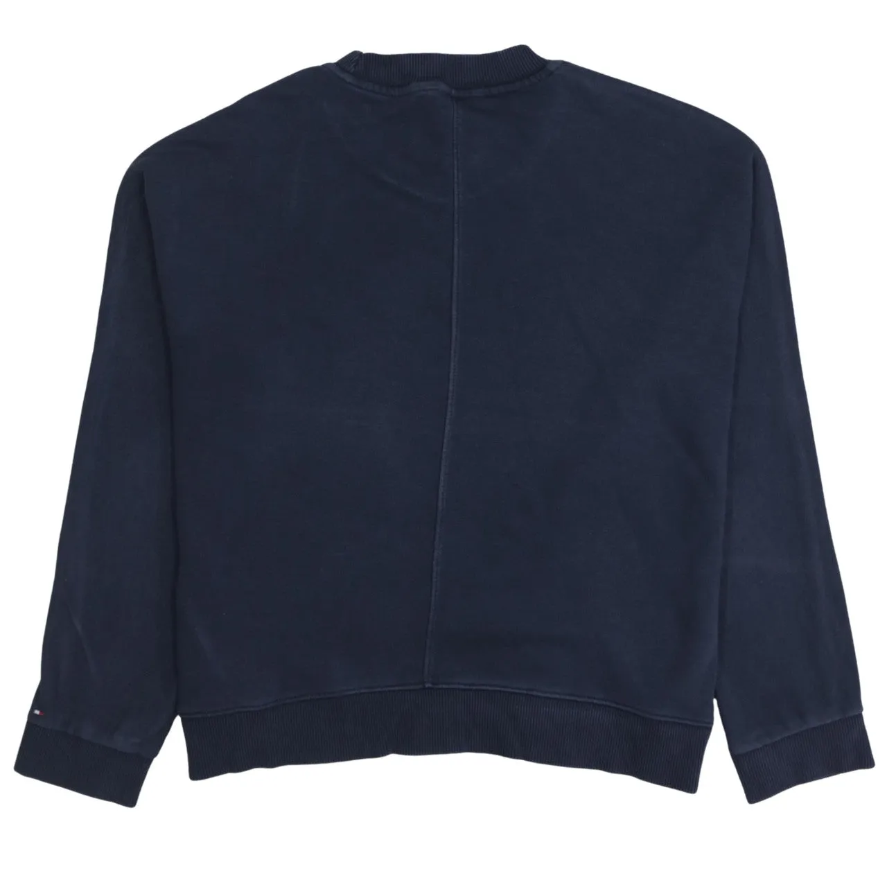 Tommy Hilfiger Navy Blue Sweatshirt Men's Small Embroidered Logo Crewneck Pullover Top sold by Vintage Club product image thumbnail 2