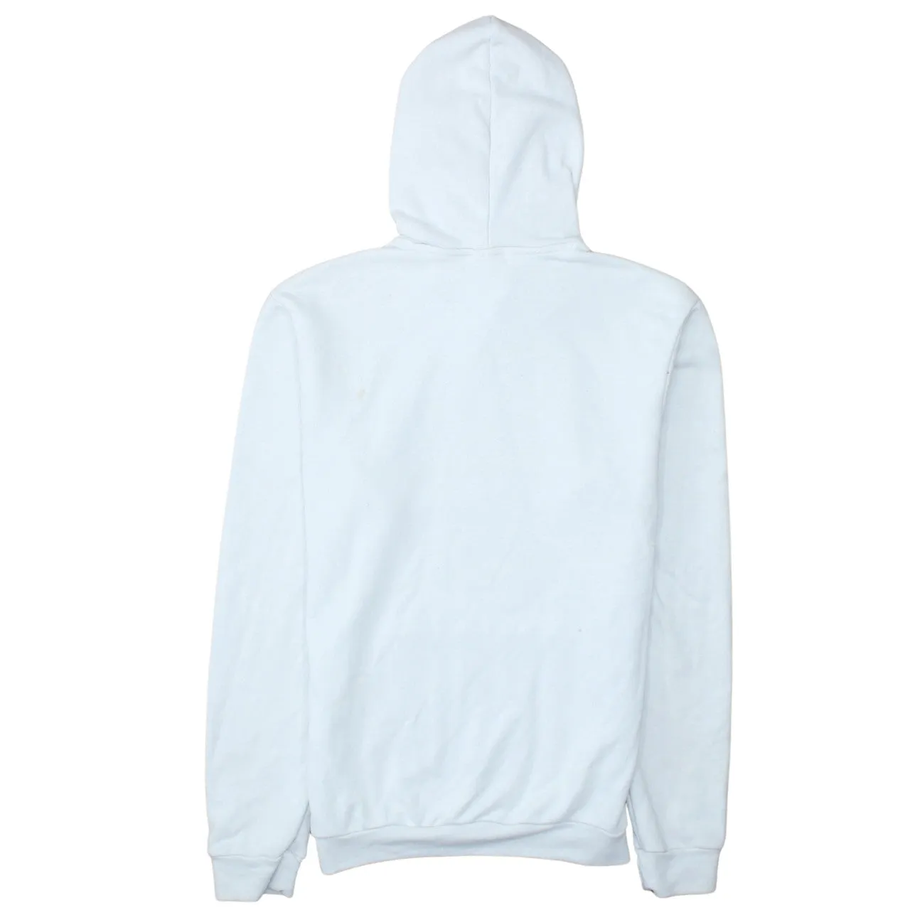 Adidas White Hoodie Men's Small Embossed Logo Front Pocket Pullover Sweatshirt sold by Vintage Club product image thumbnail 2