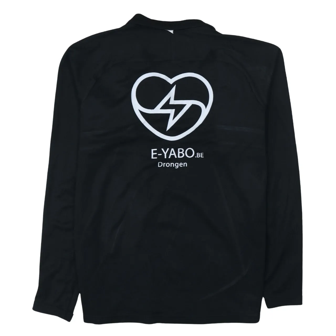 Nike Black Quarter Zip Top Men's Medium Printed E-Yabo Logo Training Sweatshirt Pullover sold by Vintage Club product image thumbnail 2