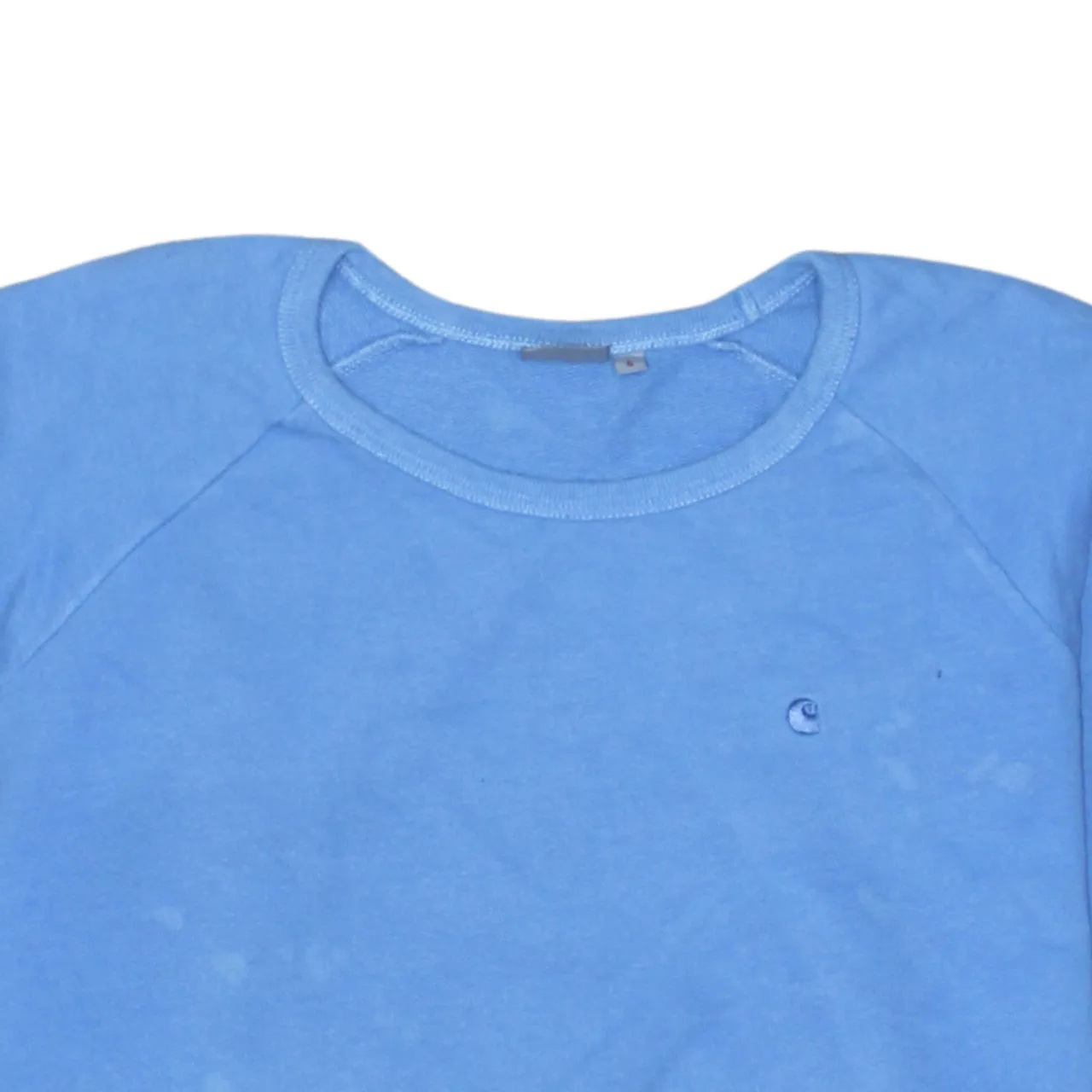Carhartt Light Blue Sweatshirt Men's Small Embroidered C Logo Crewneck Pullover Jumper sold by Vintage Club product image thumbnail 3