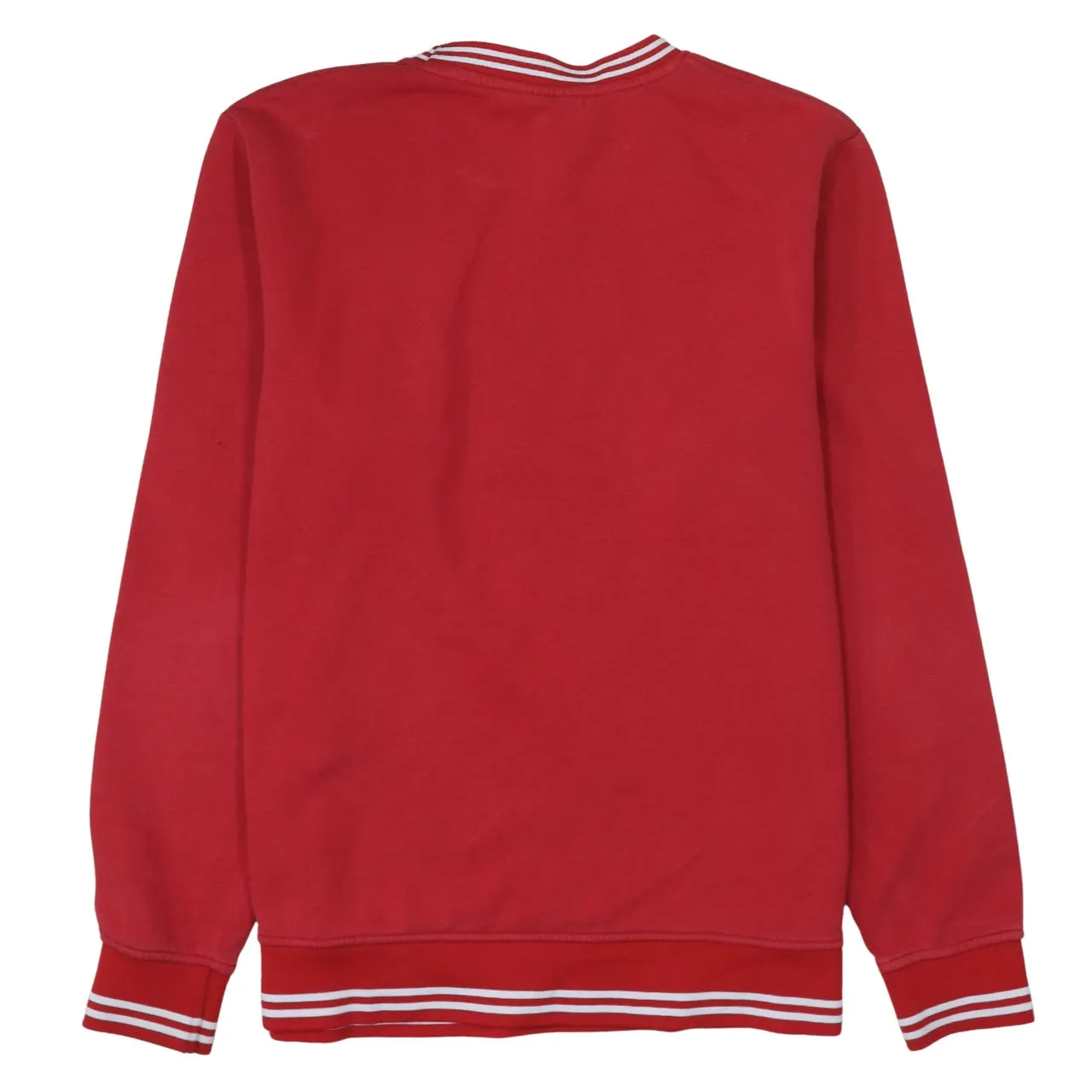 Disney Red Sweatshirt Women’s XLarge Mickey Mouse Printed Graphic Striped Trim Pullover Top sold by Vintage Club product image thumbnail 2