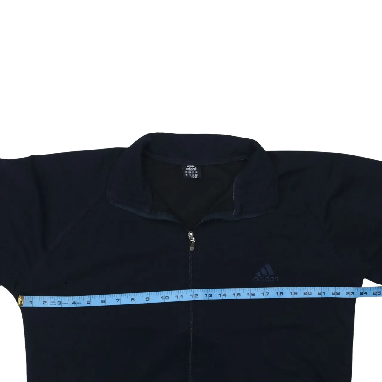 Adidas Black Full Zip Sweatshirt Women’s 3XL Embroidered Logo Zip Pockets Track Top sold by Vintage Club product image thumbnail 5