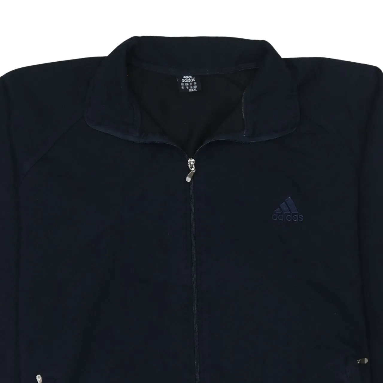 Adidas Black Full Zip Sweatshirt Women’s 3XL Embroidered Logo Zip Pockets Track Top sold by Vintage Club product image thumbnail 3