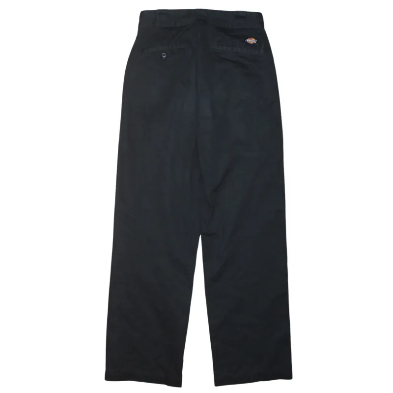 Dickies Black Trousers Men's W26 Work Pants Straight Leg Logo Back Pocket Chinos sold by Vintage Club