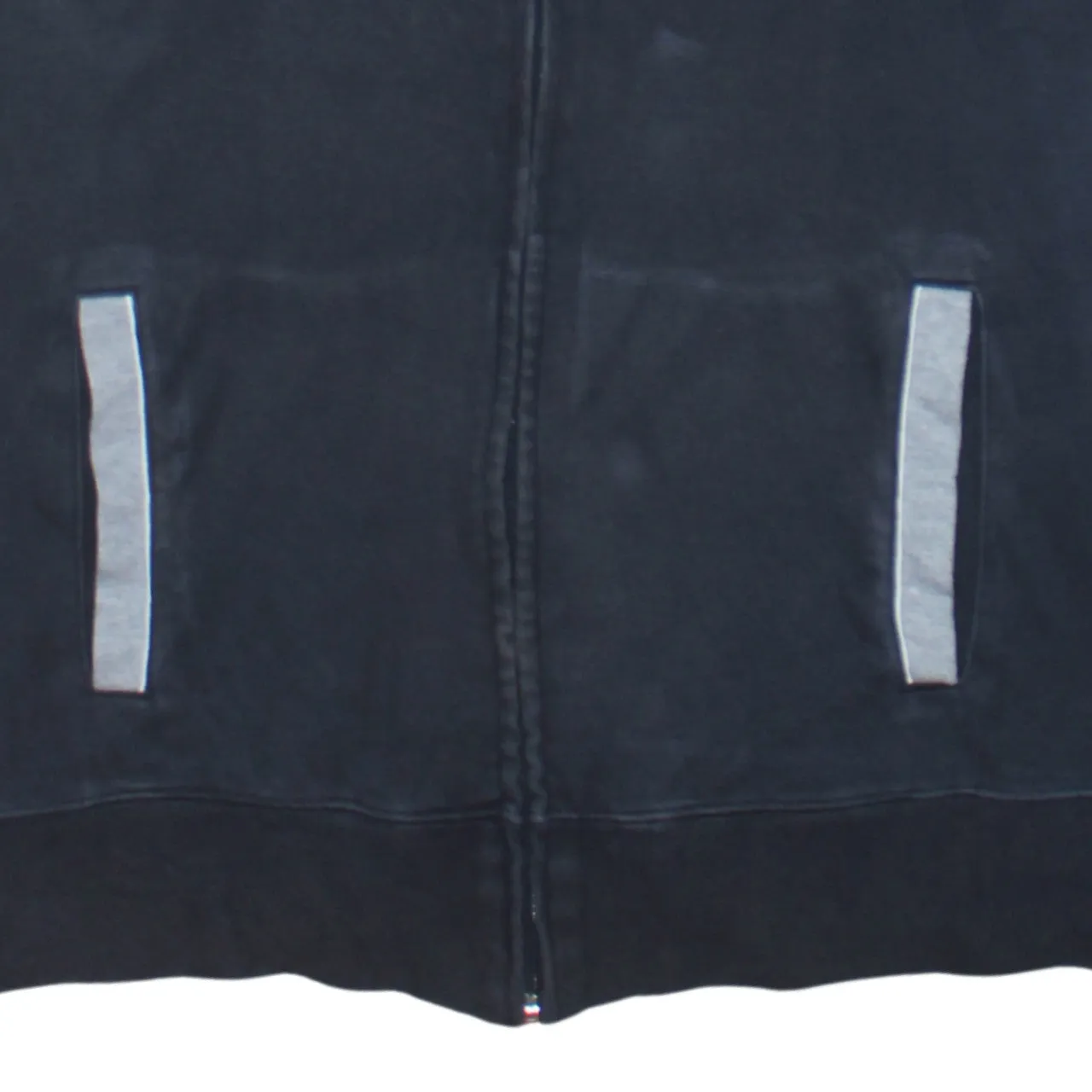 Champion Black Track Jacket Men’s Large Full Zip Grey Panels Embroidered Logo Sweatshirt Top sold by Vintage Club product image thumbnail 4