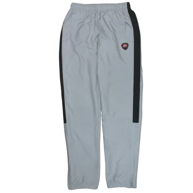 Nike Light Grey Joggers Sweatpants Men's 26 Elastic Waist Black Side Stripes Badge Logo made by Nike